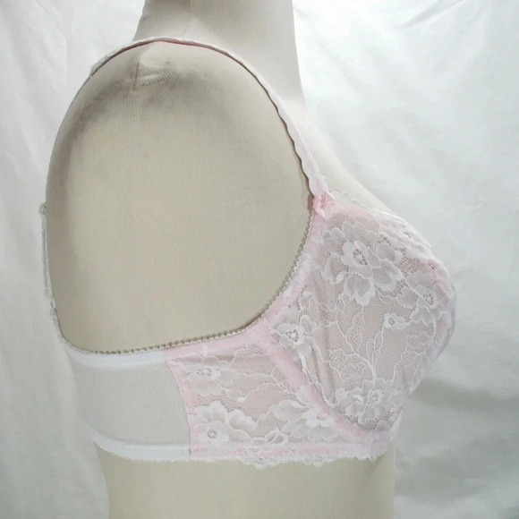 34B Felina 5894 Harlow Sheer Lace Full Bust Underwire Bra Pink NWT 💗 - Picture 9 of 14